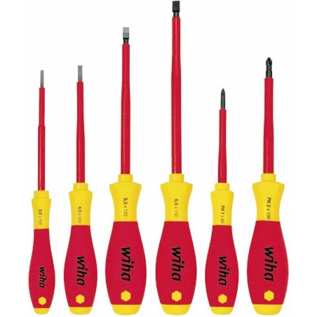 Wiha SoftFinish Electric 320N Screwdriver Set - Precision, Comfort & Safety for Electricians (4010995008338)